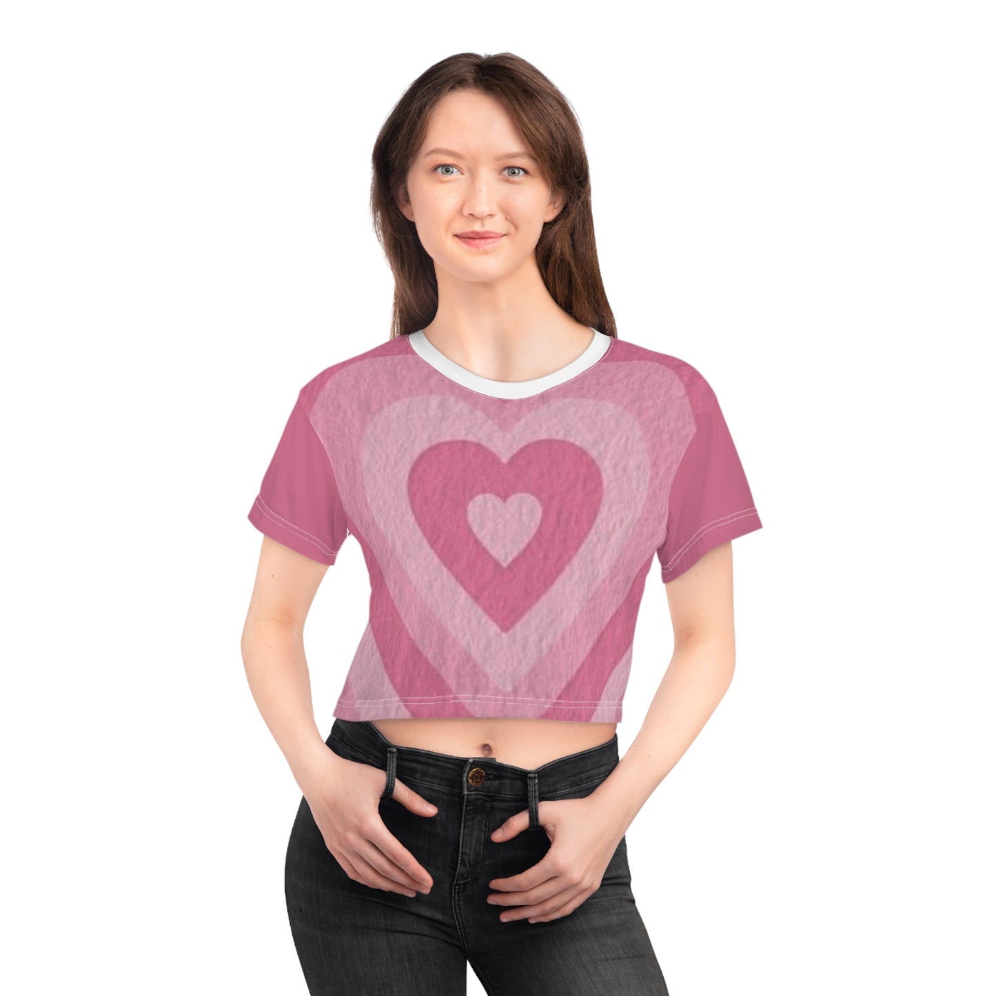 Exploring Hearts,Women's Crop Top